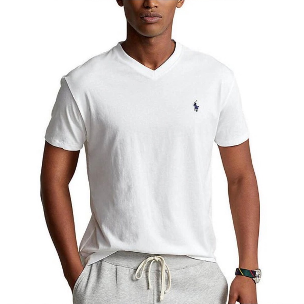 Polo Ralph Lauren Men's Core Medium-Fit V-Neck Cotton Jersey T-Shirt
